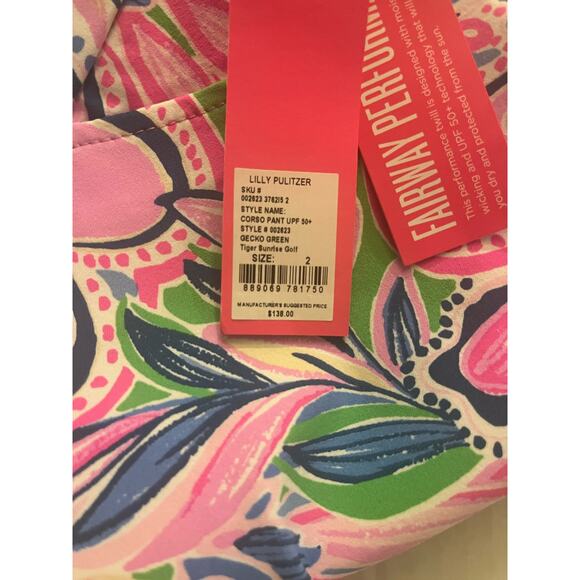 Nwt Lilly Pulitzer Corso pant upf  size 2 - Picture 10 of 11